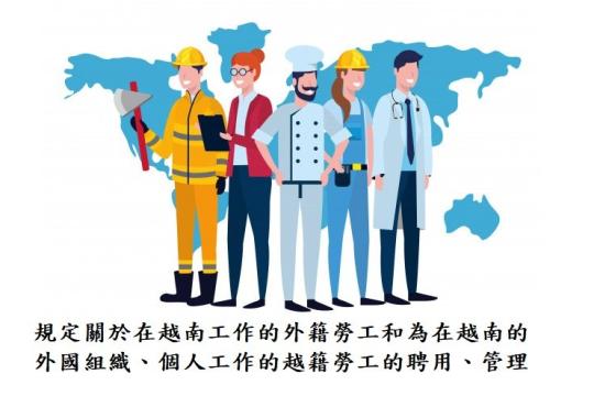 关于外籍劳工在越南工作之议定规定